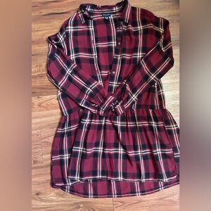 Plaid Tunic - Size 8